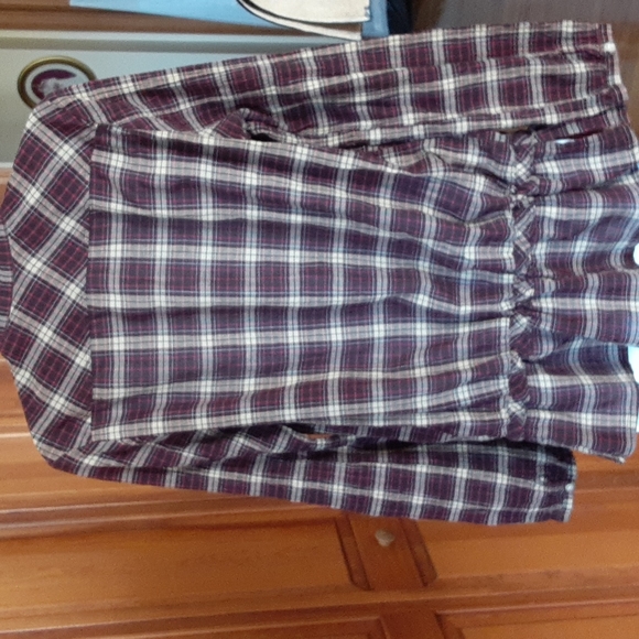 Tommy Hilfiger plaid button down long sleeved blouse - Picture 9 of 14